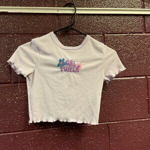Girl Power Crop Tee – Size Small